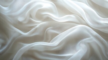 Fototapeta premium Abstract white background with blurred lines wave