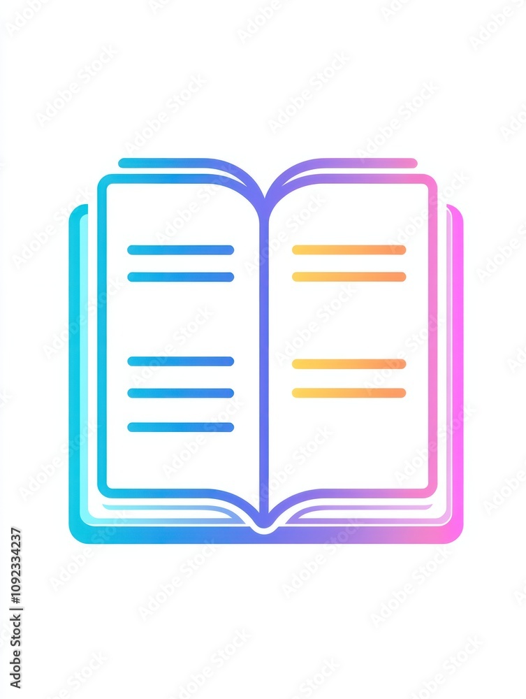 Poster ebook multi color style icon. simple thin line, outline of internet things icons for ui and ux, webs