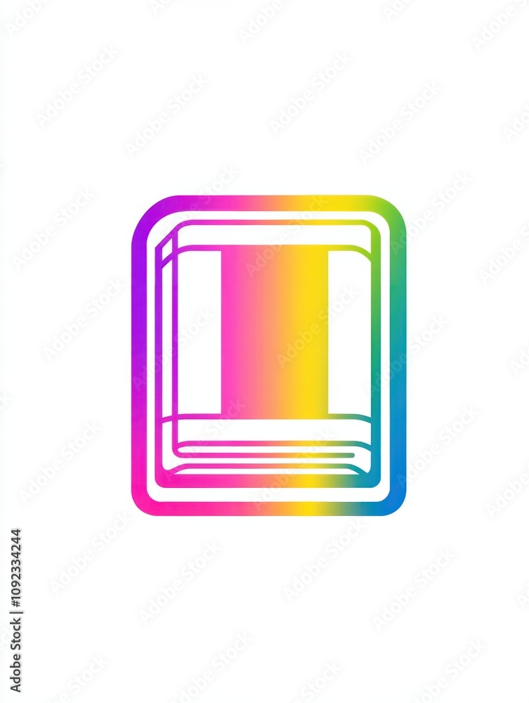 Poster ebook multi color style icon. simple thin line, outline of internet things icons for ui and ux, webs