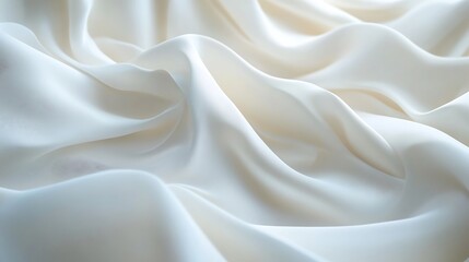 Fototapeta premium Abstract white background with blurred lines wave