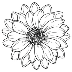Flower design coloring page