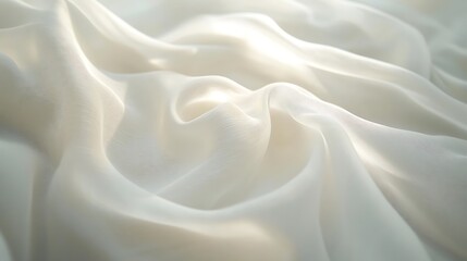 Fototapeta premium Abstract white background with blurred lines wave