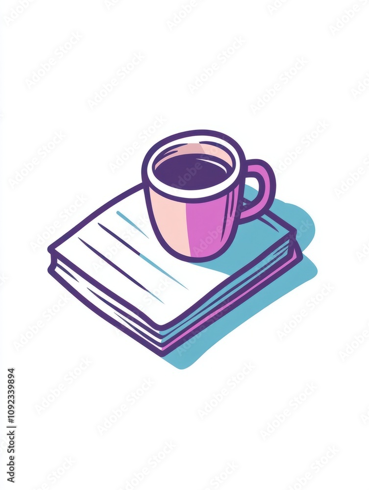 Poster notebook multi color style icon. simple thin line, outline of internet things icons for ui and ux, w