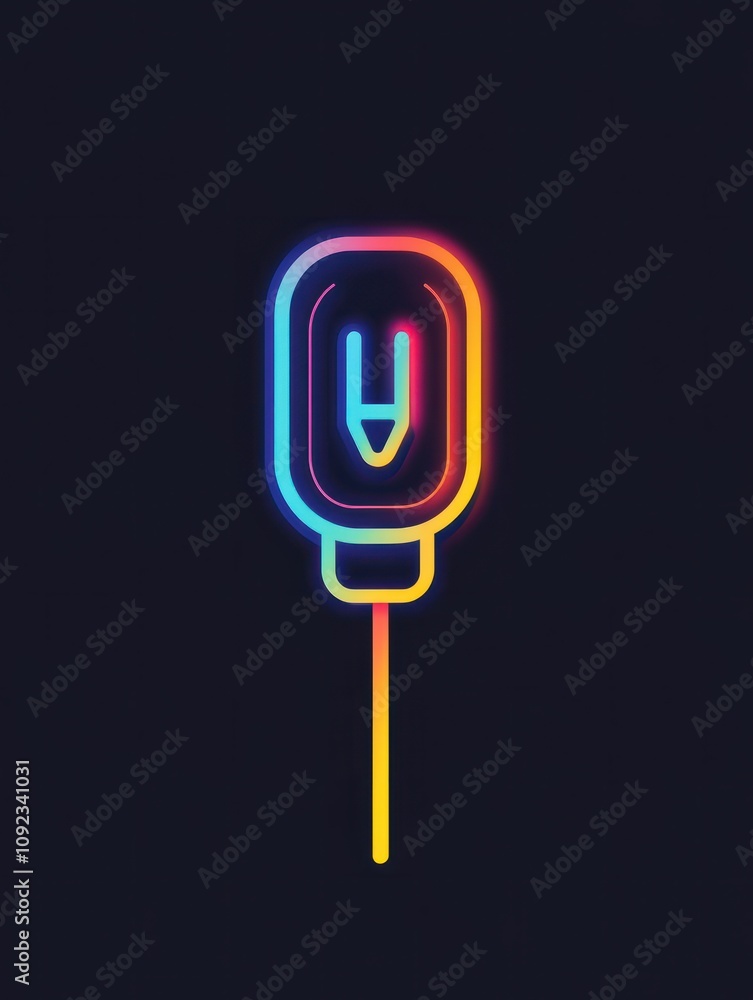 Poster plug multi color style icon. simple thin line, outline of internet things icons for ui and ux, websi