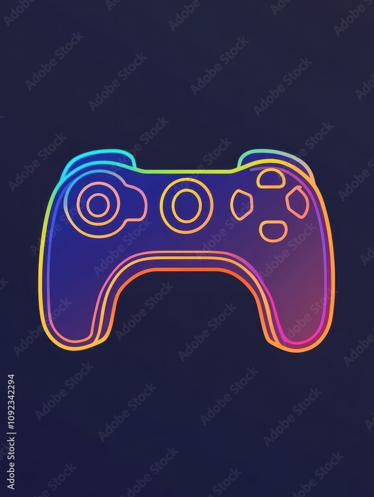 Poster remote control multi color style icon. simple thin line, outline of internet things icons for ui and