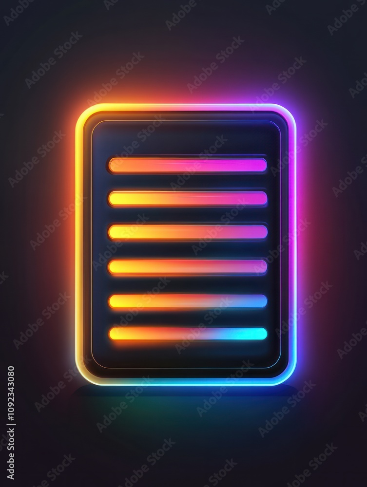 Aufkleber server neon icon. elements of internet things set. simple icon for websites, web design, mobile app,