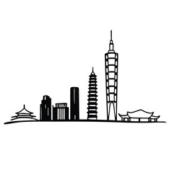 Fototapeta premium skyline silhouette