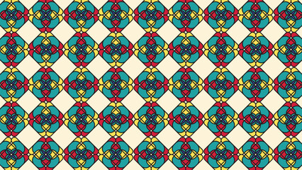 Modern vector abstract seamless geometric pattern with special color and diamond shape
