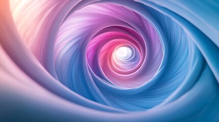 Fototapeta premium Abstract gradient color lines in the shape of a spiral background