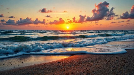 Obraz premium sunset on the beach