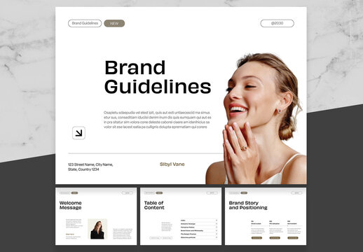 Brown And Black Landscape Brand Guideline 