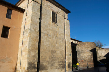 Casas antiguas del casco histórico de León, España