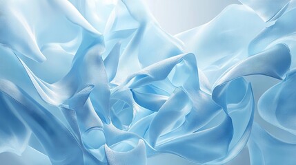 Obraz premium Abstract light blue gradient background with soft curves and subtle textures for modern minimalist design