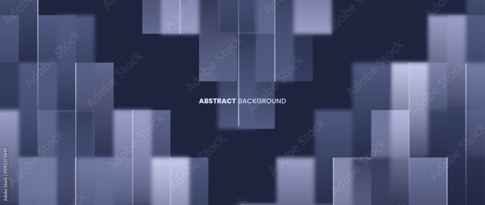 Poster gray abstract background with square geometry patterns arranged like steps. suitable for banner temp