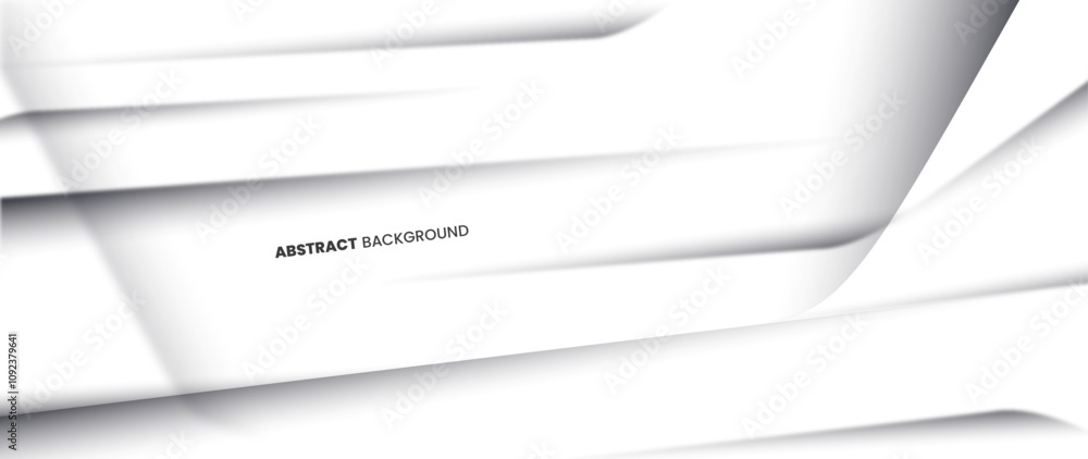 Poster abstract white and gray background with a sharp gradation of line patterns gives a sense of speed.