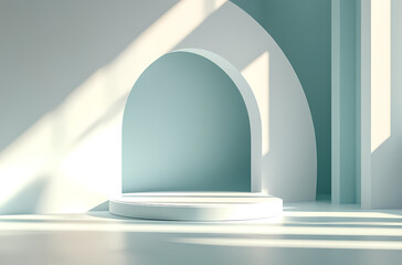 Fototapeta premium Technology stage background