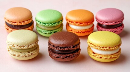 Obraz premium A Delightful Array of Colorful Macarons