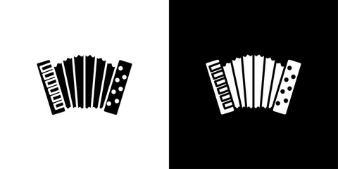 Accordion icon Art design illustration