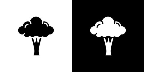 Broccoli icon Art design illustration