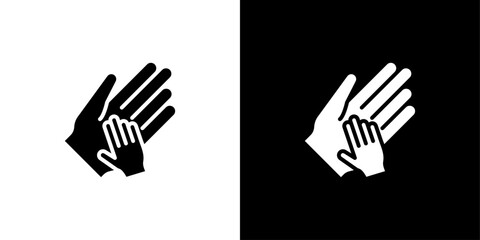 Obraz premium Charity for children icon Art design illustration