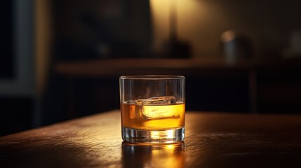 A golden whiskey sour in a short rocks glass: Positioned at digital