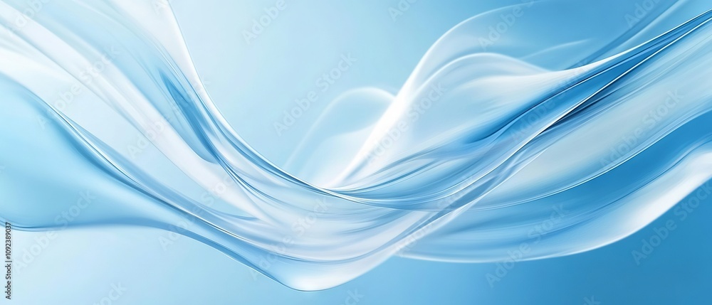 Aufkleber light blue minimalist background with empty space for text or graphic elements abstract pastel sky b