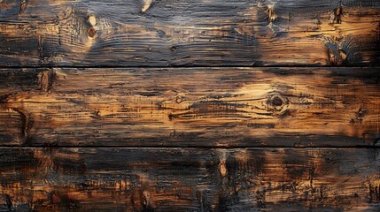 Naklejka premium Dark Brown Wooden Texture Background