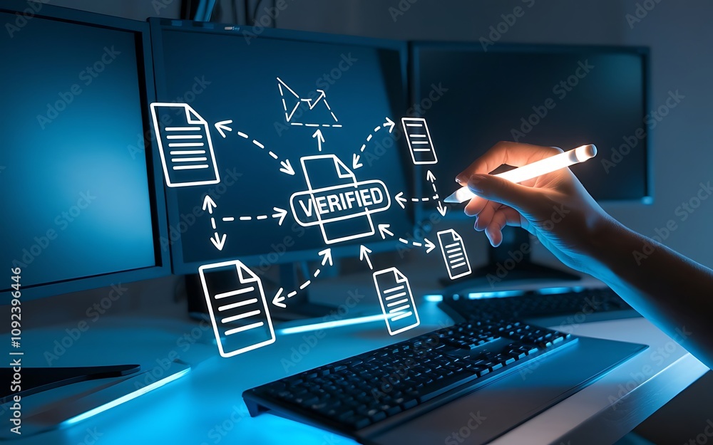 Poster digital document verification