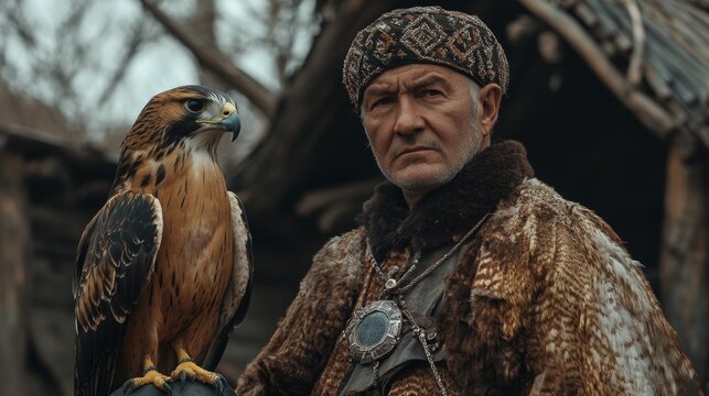 Falconer and Eagle: A Timeless Tradition
