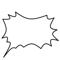 Hand drawn Comic bubbles  vector