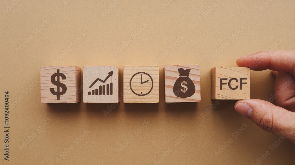 Poster conceptual financial and investment planning with analytical tools such as graphs charts and data vi