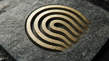 The photograph showcases a meticulously crafted fingerprint pattern - Powered by Adobe