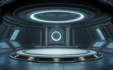 Technology stage background