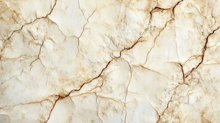 Fototapeta premium Textured vintage cream background showcasing a marbled pattern with grunge lines and cracks, reminiscent of aged cardboard.