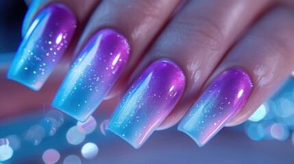 Obraz premium Manicures: Grooming nails and cuticles for clean, healthy hands, ensuring a smooth, polished finish that enhances overall hand care and appearance. 