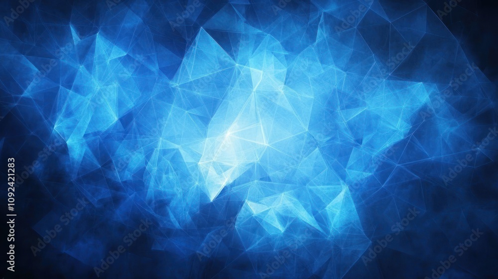 Poster abstract blue gradient background with a smooth color transition from dark blue to light blue, creat