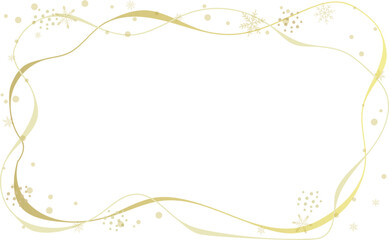 Obraz premium クリスマスの背景イラストフレーム素材