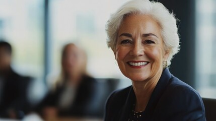Fototapeta premium Professional Businesswoman Posing for Corporate Portrait