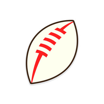 Regby vector logo,American rugby football ball vector icon. Rugby ball icon, vector illustration.