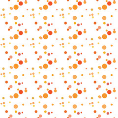 Texture with circles. Splash effect banner. Dotted abstract illustration with blurred drops of rain. Seamless pattern for fabric, textile.