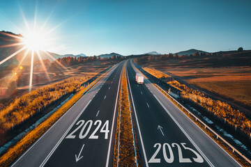 Driving on the Road to the Future, Journey from 2024 year to the new year 2025