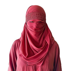 Niqab isolated on white png transparent image 