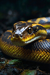 Fototapeta premium close up of a python