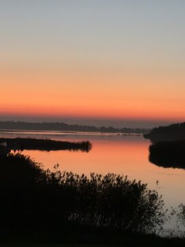 sunset over the sea