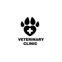 Veterinary clinic icon  isolated on white background.