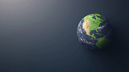 Fototapeta premium Global view of earth space photography nature minimalist style awe-inspiring concept