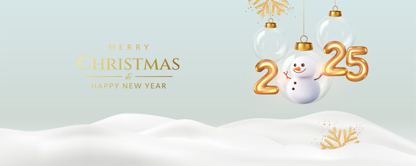 Fototapeta premium Christmas and New Year background