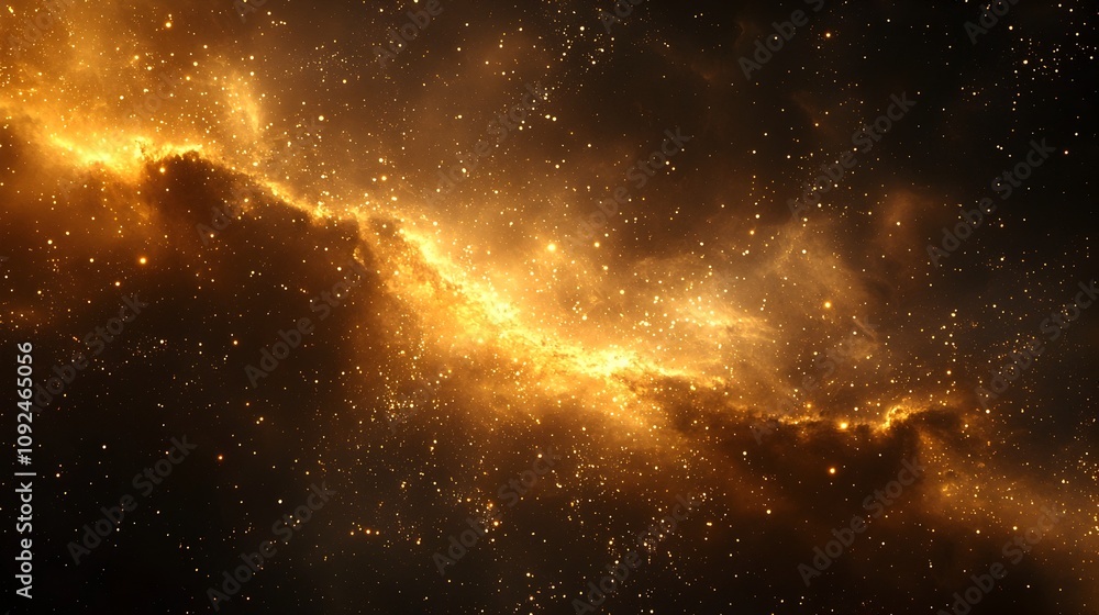 Poster captivating fireworks display in a vibrant night sky with wide open copy space below for new year s 