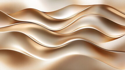 Obraz premium Elegant Metallic Curves: 3D Backdrop for Exclusive Product Showcase