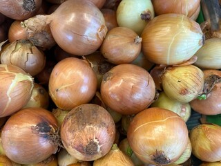 onions at the market